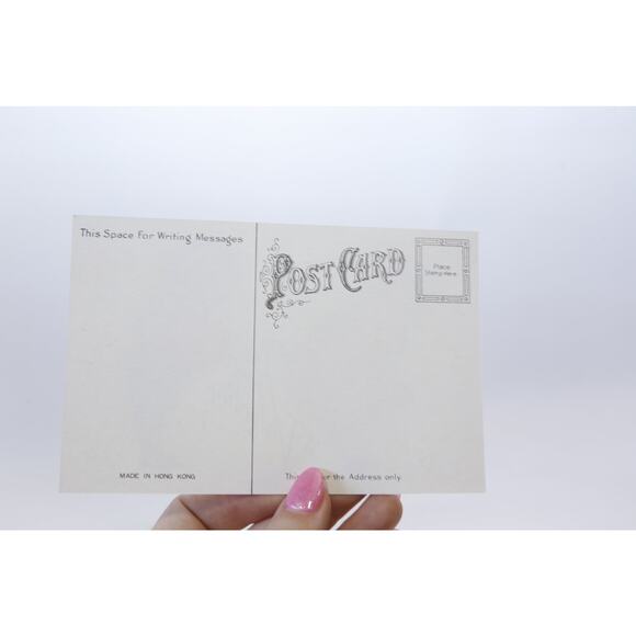 To My Valentine, Boy with Big Heart and Girl, 1900s, Antique Postcard, Color - Picture 2 of 2